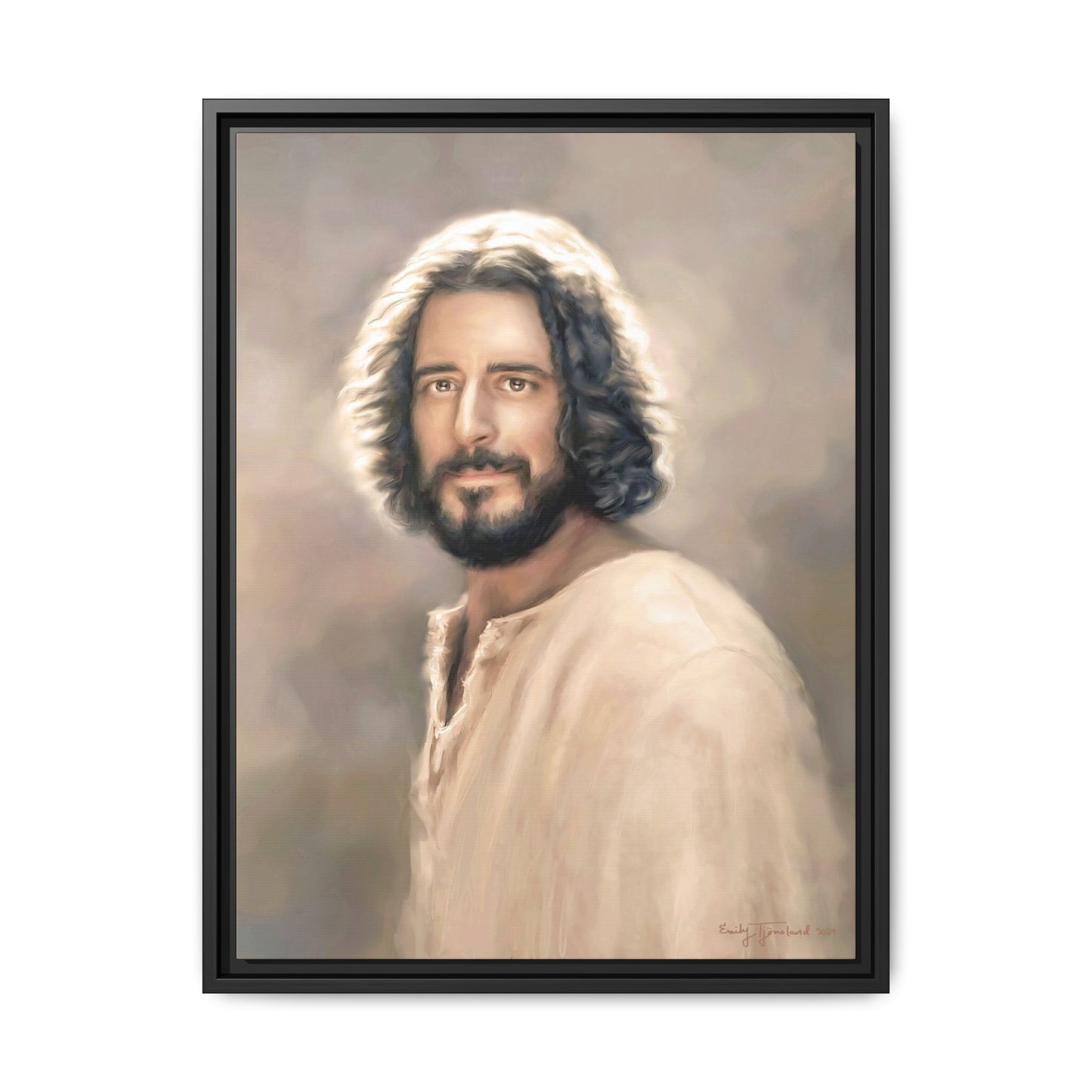 You Belong Jesus Portrait, Fine Art Canvas Print, Framed, The Chosen Art Inspired Artwork of Jesus Christ