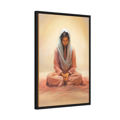 Stillness Speaks, Female Discipleship, Fine Art Canvas Print, Gift for Her, Spiritual Artwork, Stillness, Beauty for your wall