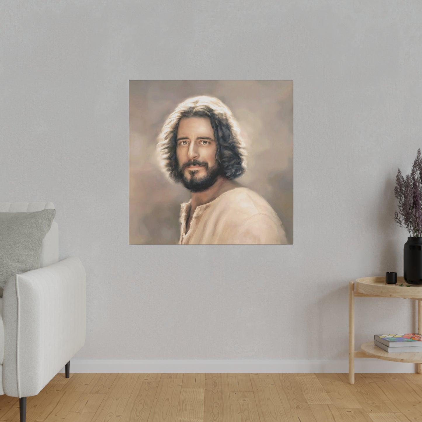 You Belong, Jesus Christ Portrait, Fine Art Canvas Print, The Chosen Artwork of Jesus Painting 12x16