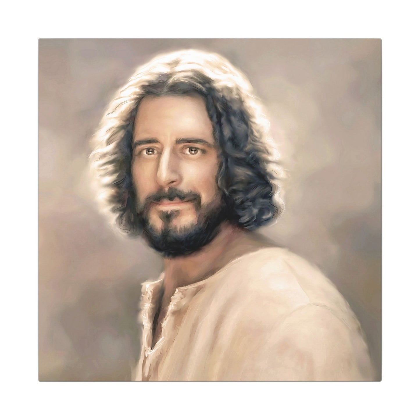 You Belong, Jesus Christ Portrait, Fine Art Canvas Print, Inspired by The Chosen Artwork of Jesus Painting
