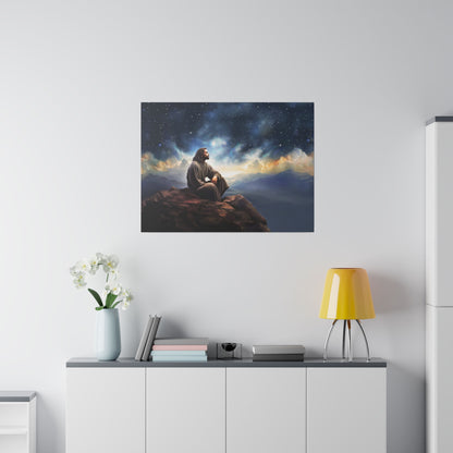 Jesus With The Stars, Fine Art Canvas Print, many sizes, Canvas, Christian Gift, Christian art