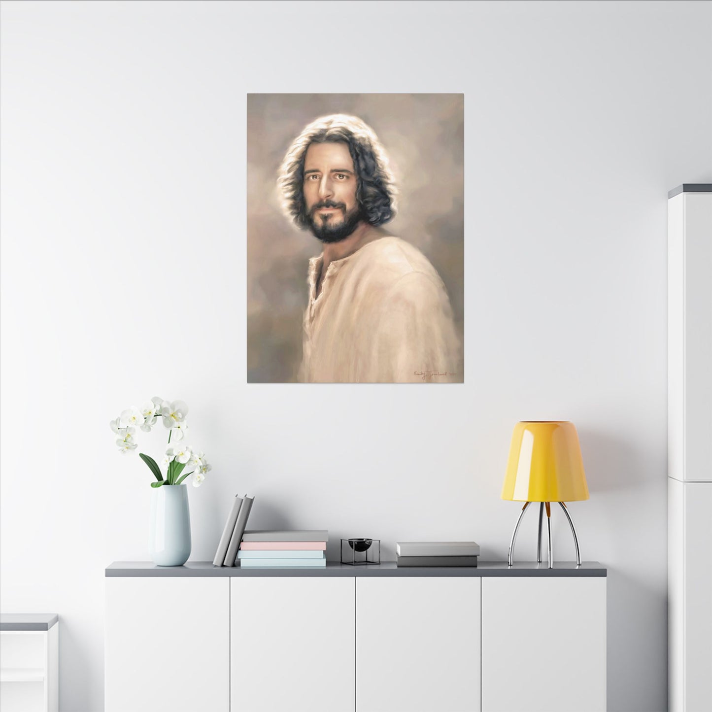 You Belong, Jesus Christ Portrait, Fine Art Canvas Print, Inspired by The Chosen Artwork of Jesus Painting