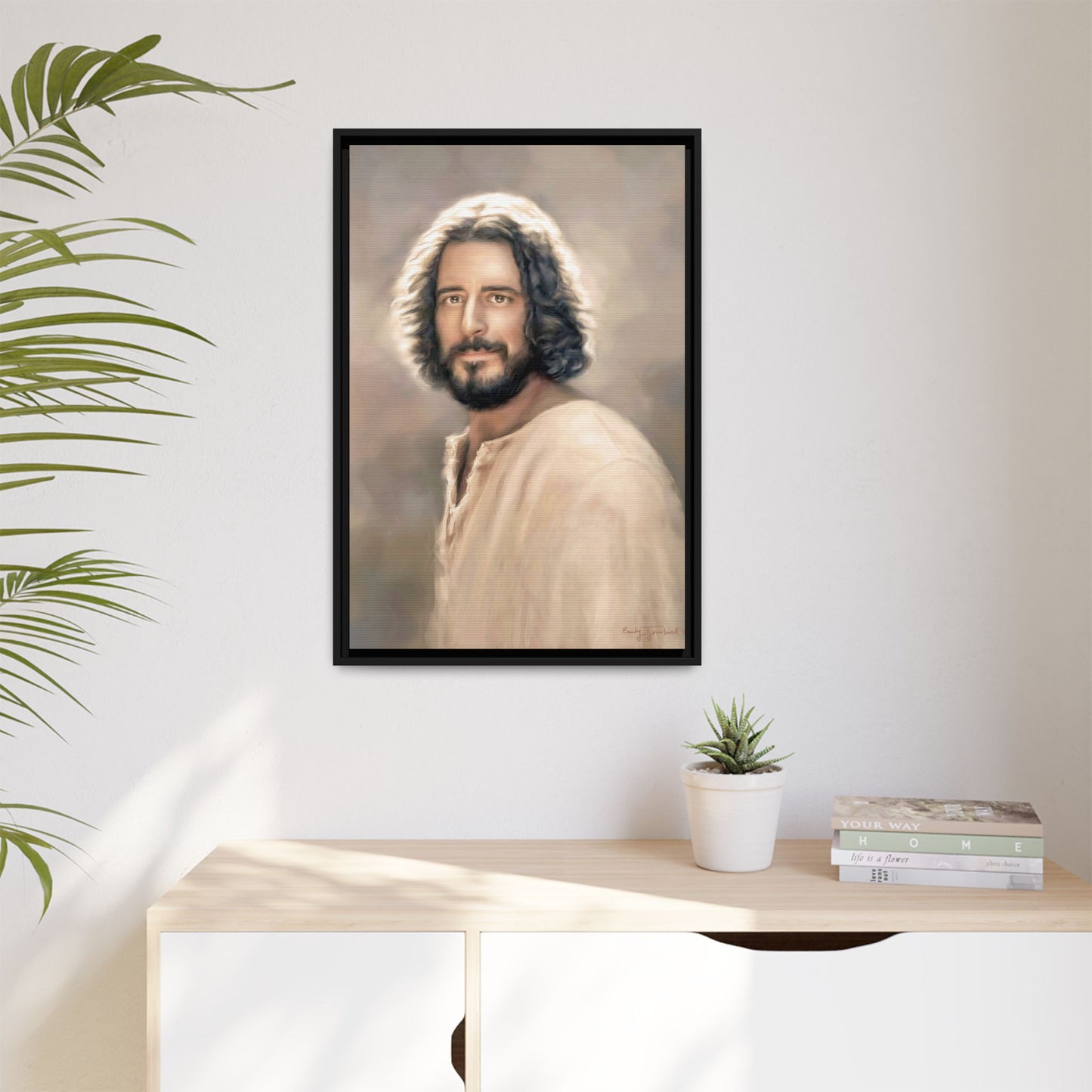 You Belong Jesus Portrait, Fine Art Canvas Print, Framed, The Chosen Art Inspired Artwork of Jesus Christ