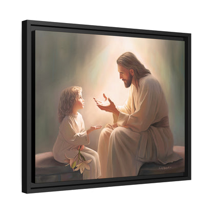 You Are The Light Fine Art Canvas Print, Picture of Jesus, Christian Gift, Christian Art, Jesus Christ Art with Child