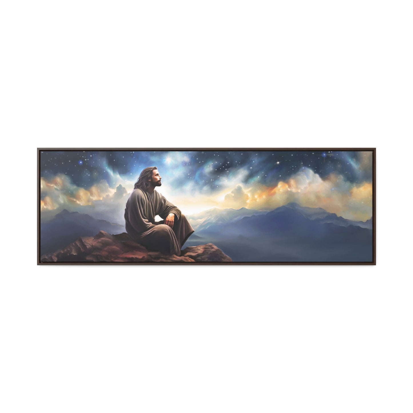 Jesus With The Stars, Fine Art Canvas Print, Many Sizes, Christian Art, Missionary Gifts