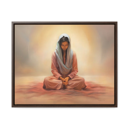 Stillness, Fine Art Canvas Print, Female Discipleship, Spiritual Art, Religious Artwork