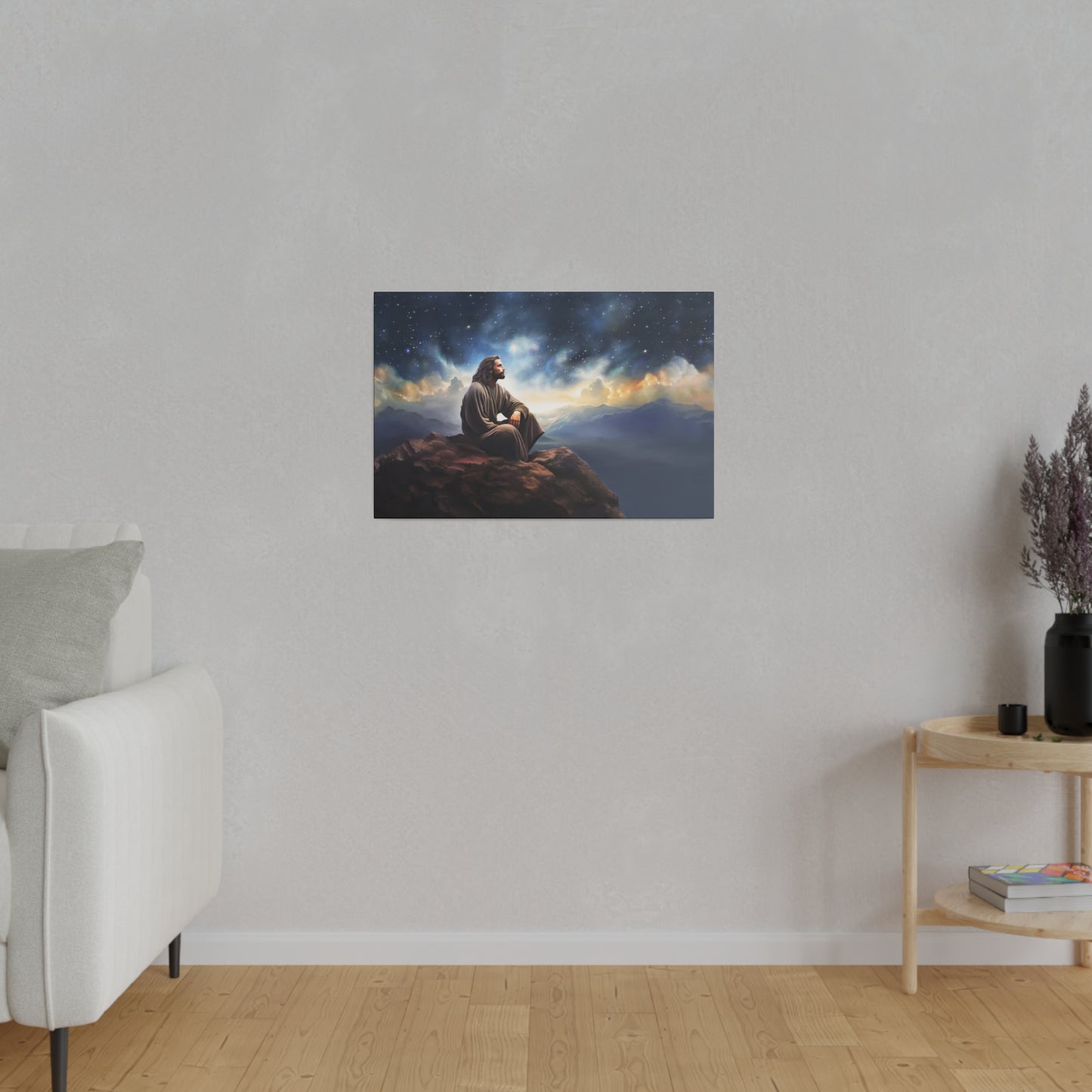 Jesus With The Stars, Fine Art Canvas Print, many sizes, Canvas, Christian Gift, Christian art