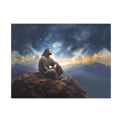 Jesus With The Stars, Fine Art Canvas Print, many sizes, Canvas, Christian Gift, Christian art, Missionary Gift
