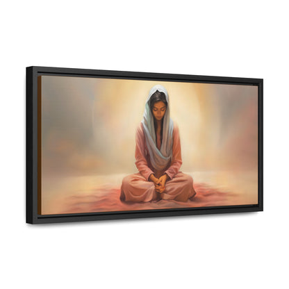 Stillness, Fine Art Canvas Print, Female Discipleship, Spiritual Art, Religious Artwork