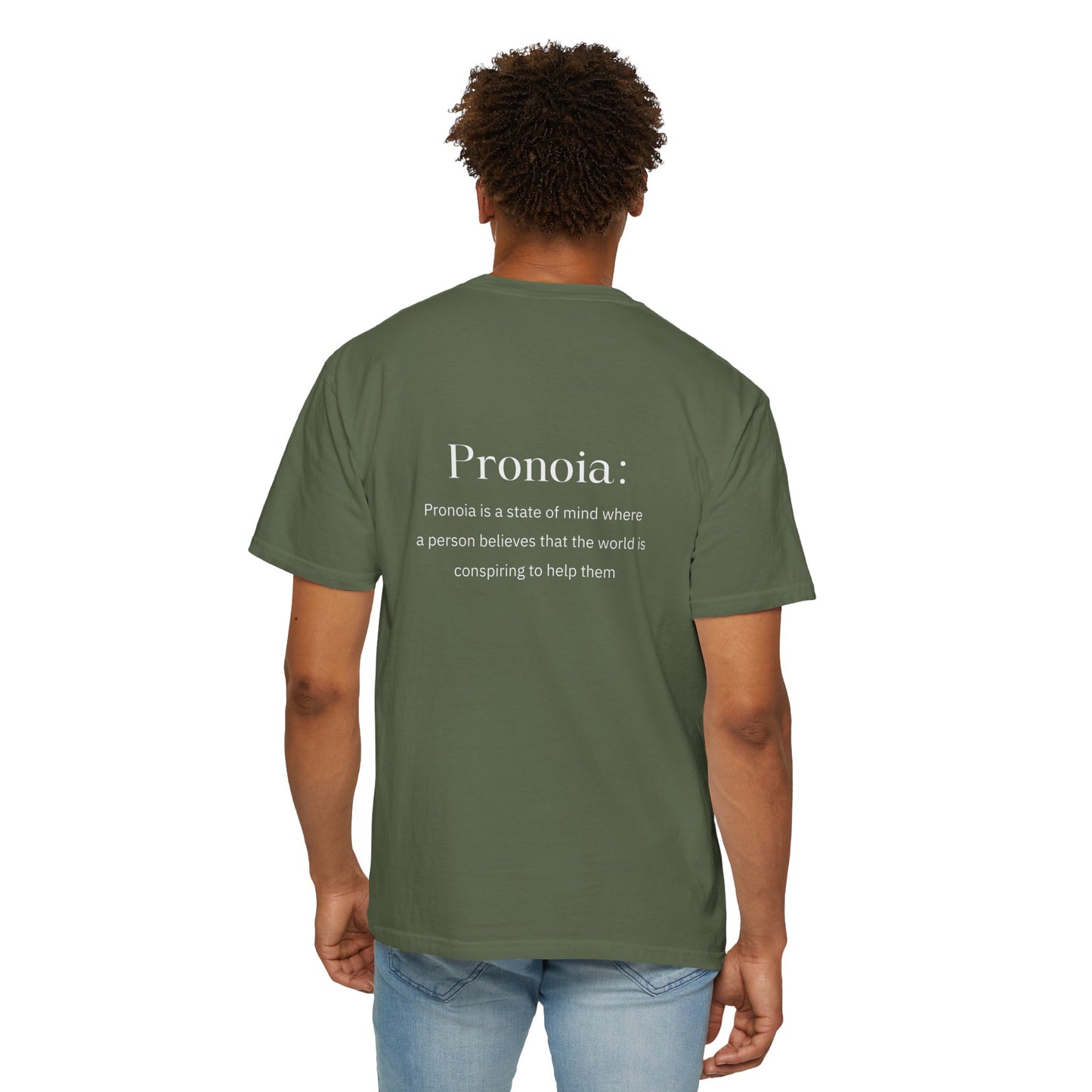 Pronoia Definition Shirt Fun Garment-Dyed T-shirt unisex