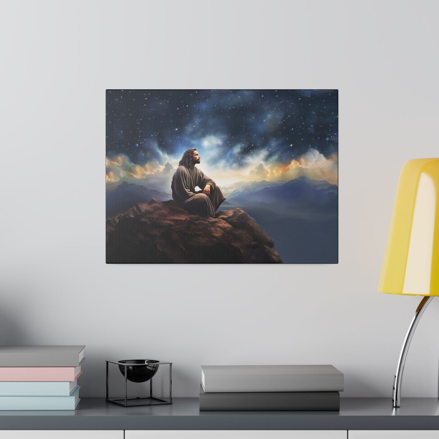 Jesus With The Stars, Fine Art Canvas Print, many sizes, Canvas, Christian Gift, Christian art