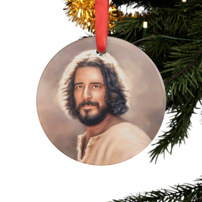 Acrylic Jesus Ornament with Ribbon, Christmas Ornament, The Chosen Ornament