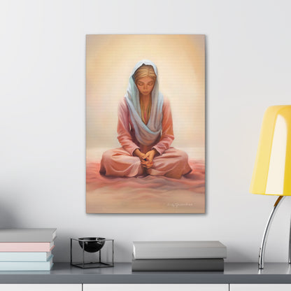 Stillness, Fine Art Canvas Print, Female Discipleship