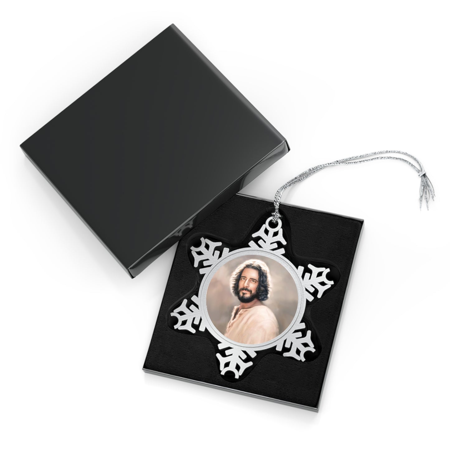 You Belong Jesus Christmas Ornament, Pewter Snowflake