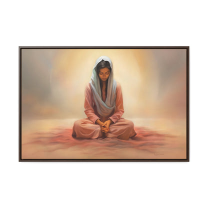 Stillness, Fine Art Canvas Print, Female Discipleship, Spiritual Art, Religious Artwork