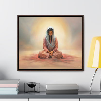 Stillness, Fine Art Canvas Print, Female Discipleship, Spiritual Art, Religious Artwork