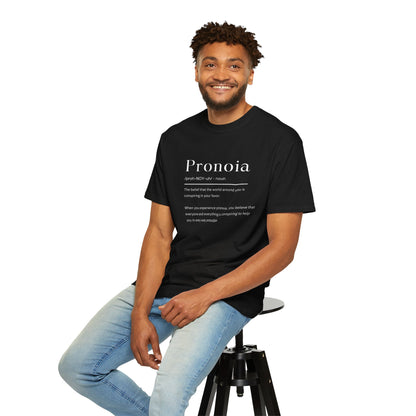 Pronoia Definition Shirt Fun Garment-Dyed T-shirt unisex