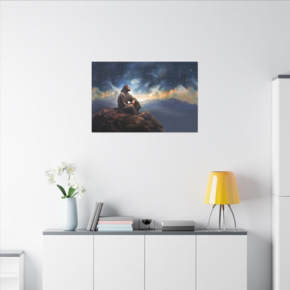 Jesus With The Stars, Fine Art Canvas Print, many sizes, Canvas, Christian Gift, Christian art, Missionary Gift