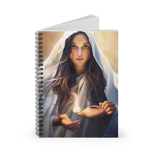 Mary Magdalene Spiral Notebook - Ruled Line, Christian Gift, Young Women gift, Missionary Gift, Stationary for Christian women