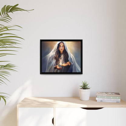 Mary Magdalene Woman Courage Framed Canvas Print of Painting, Female Discipleship, Beautiful Inspirational Art for Christians and Girls, 10 Virgins