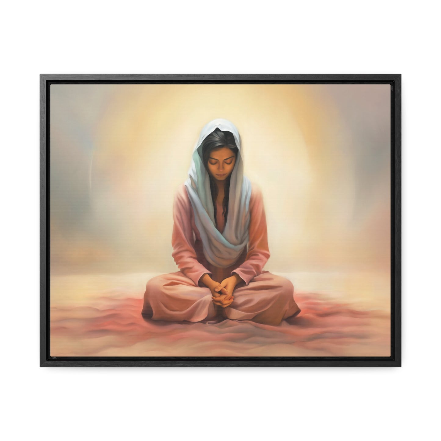 Stillness, Fine Art Canvas Print, Female Discipleship, Spiritual Art, Religious Artwork