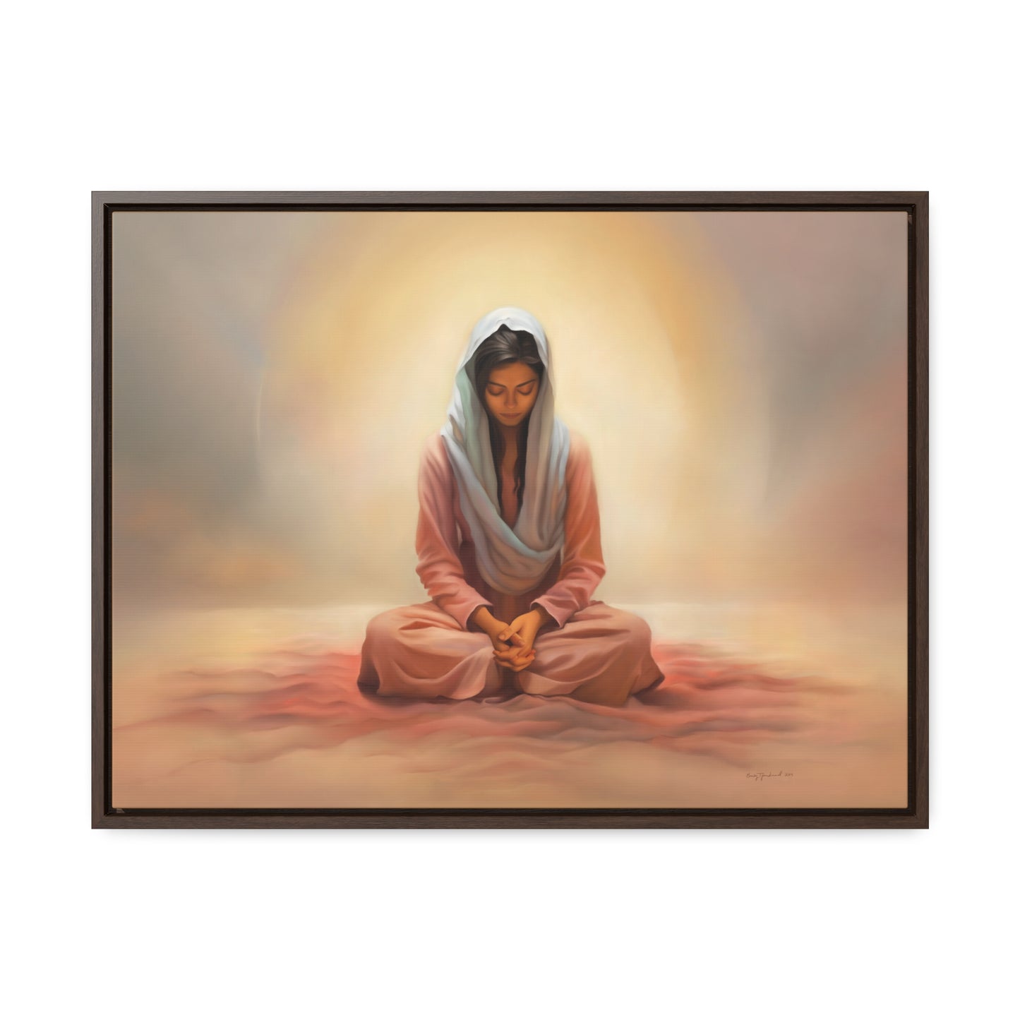 Stillness, Fine Art Canvas Print, Female Discipleship, Spiritual Art, Religious Artwork