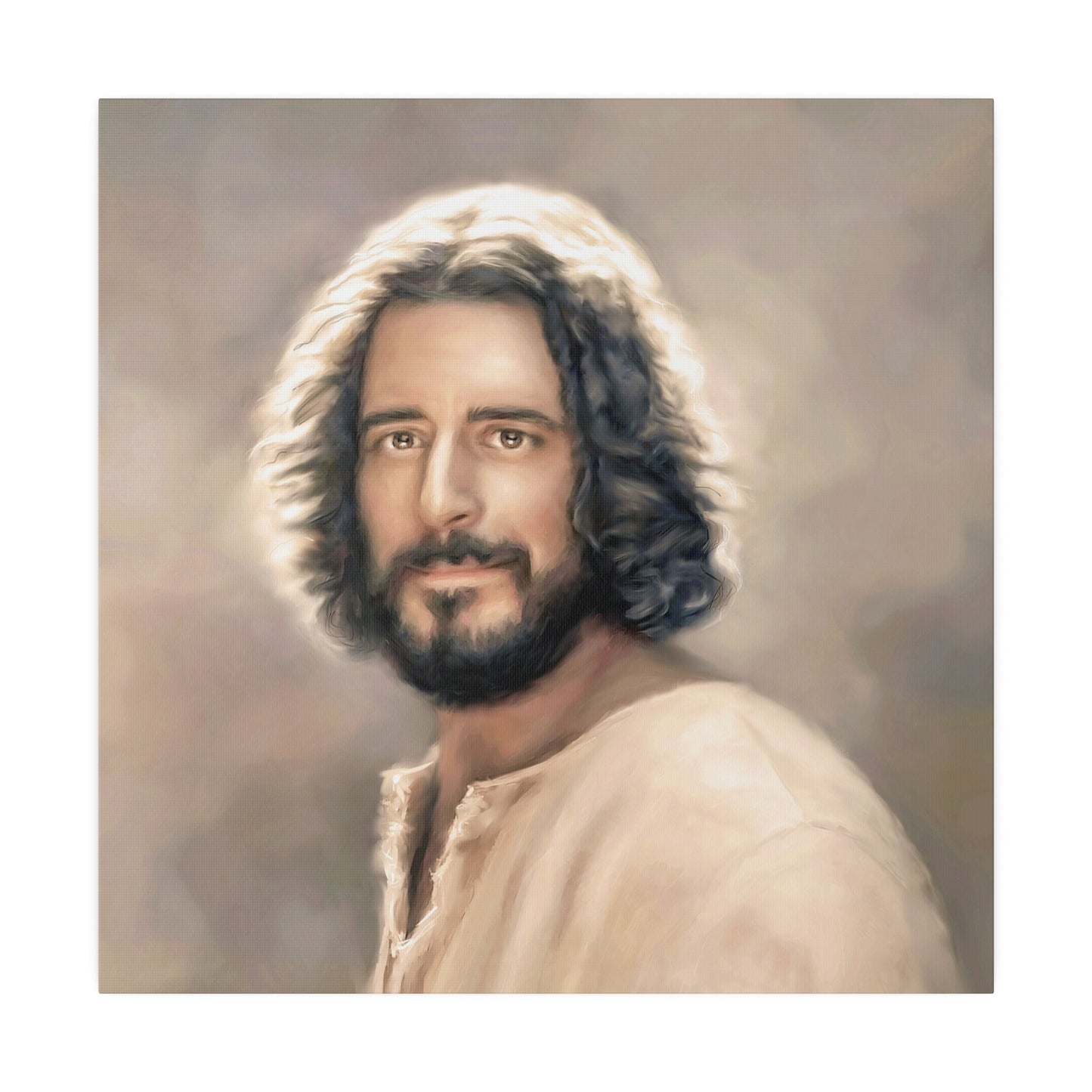 You Belong, Jesus Christ Portrait, Fine Art Canvas Print, The Chosen Artwork of Jesus Painting 12x16