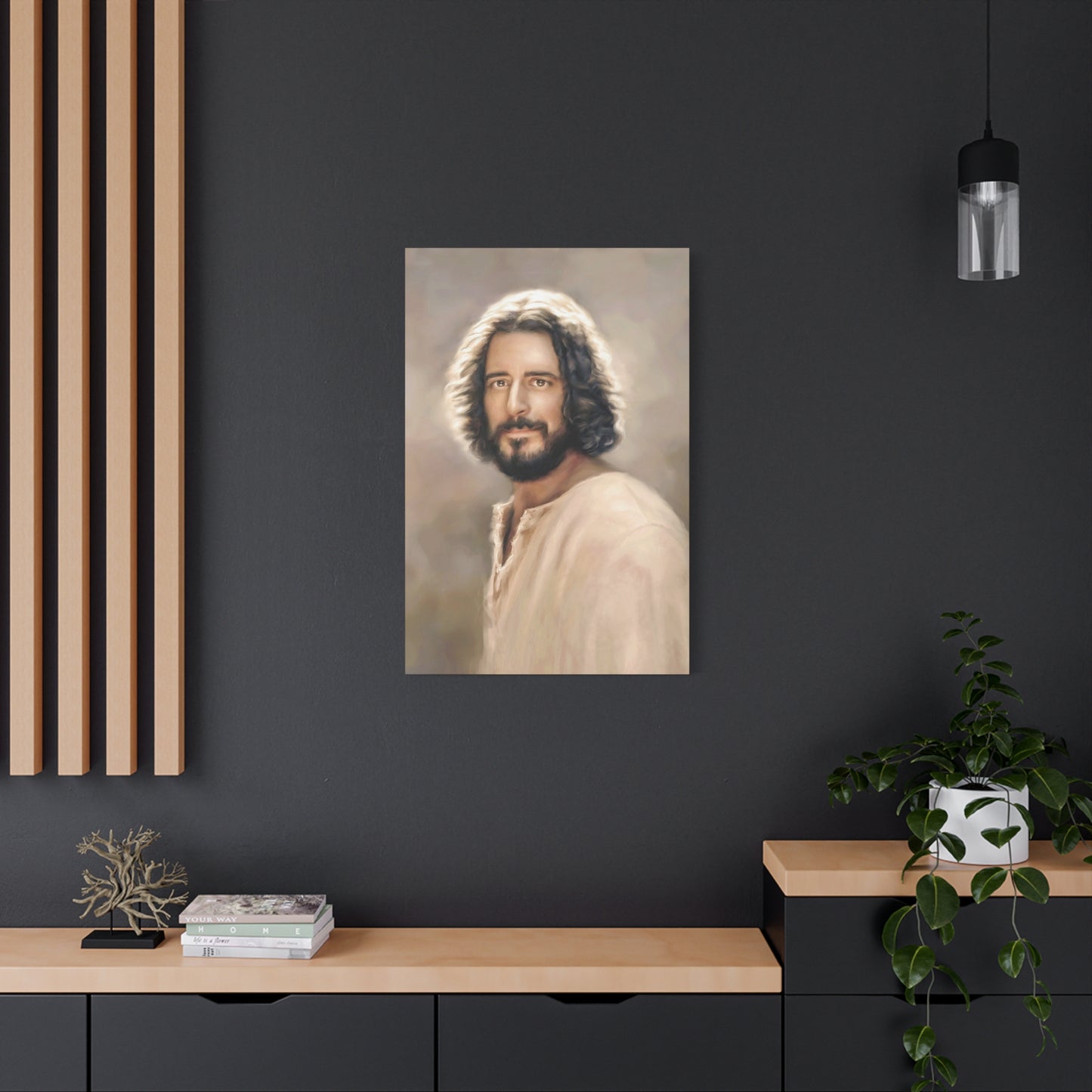 You Belong, Jesus Christ Portrait, Fine Art Canvas Print, multiple sizes, inspired by The Chosen Artwork of Jesus Painting, Gift for Christian Homes