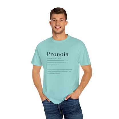 Pronoia Definition Shirt Fun Garment-Dyed T-shirt unisex