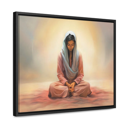 Stillness, Fine Art Canvas Print, Female Discipleship, Spiritual Art, Religious Artwork