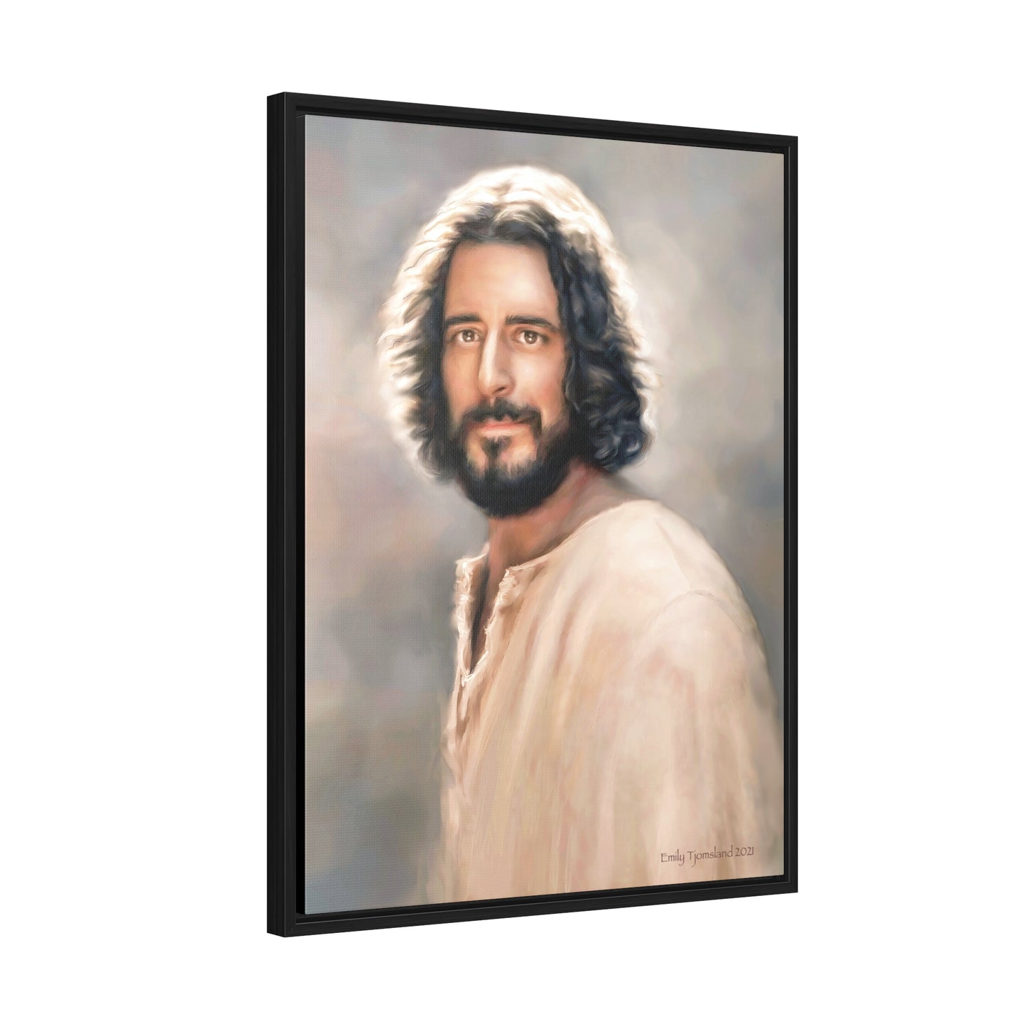 Jesus Christ Portrait, Fine Art Canvas Print, Various Sizes of Jesus Painting | Not Affiliated with The Chosen TV Series