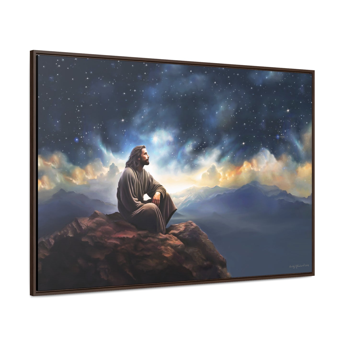 Jesus With The Stars, Fine Art Canvas Print, Many Sizes, Christian Art, Missionary Gifts