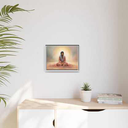 Stillness Canvas Print Artwork, Framed Wall Decor, Female Discipleship, Serene Stillness Painting, Multi-color Matte Picture