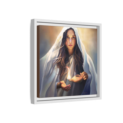 Mary Magdalene Woman Courage Framed Canvas Print of Painting, Female Discipleship, Beautiful Inspirational Art for Christians and Girls, 10 Virgins