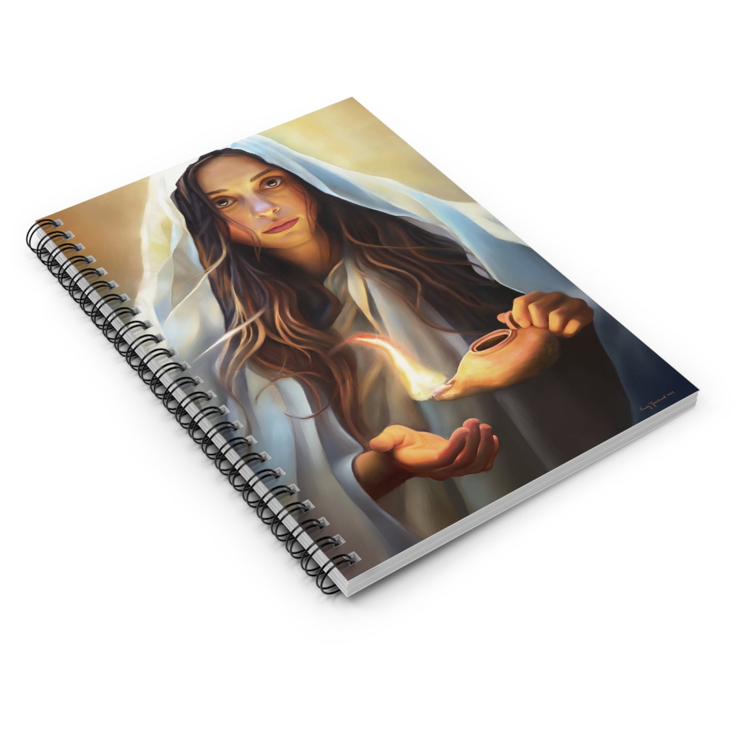 Mary Magdalene Spiral Notebook - Ruled Line, Christian Gift, Young Women gift, Stationary for Christian women