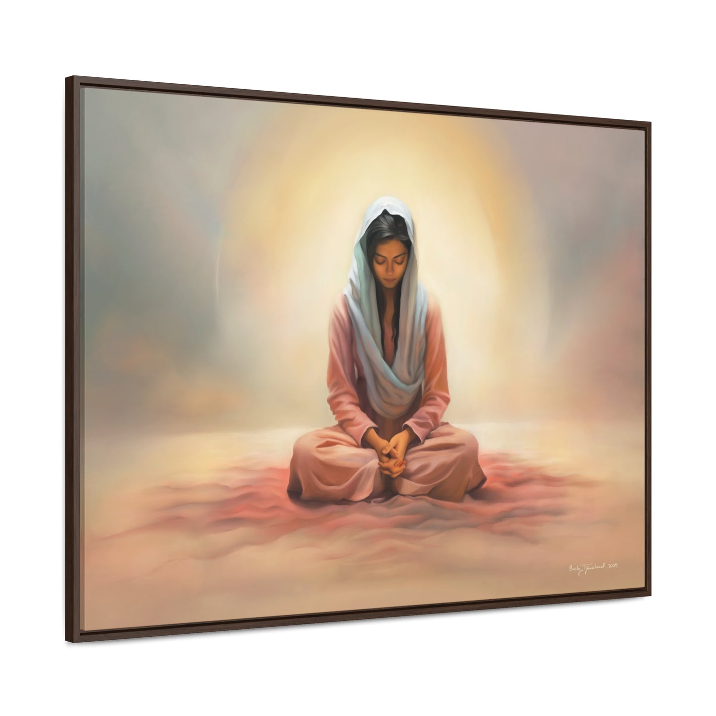 Stillness, Fine Art Canvas Print, Female Discipleship, Spiritual Art, Religious Artwork