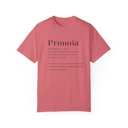 Pronoia Definition Shirt Fun Garment-Dyed T-shirt unisex