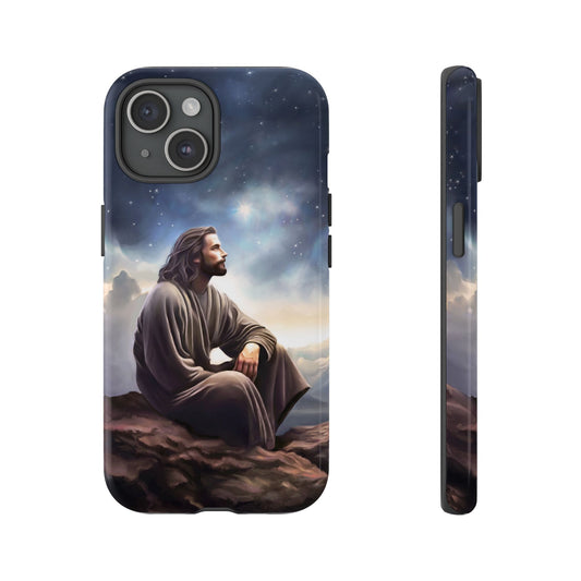 Jesus With The Stars Tough Phone Cases for Missionaries, Fun Special Gift for Bishops, Missionaries, Fun Gift for your missionary