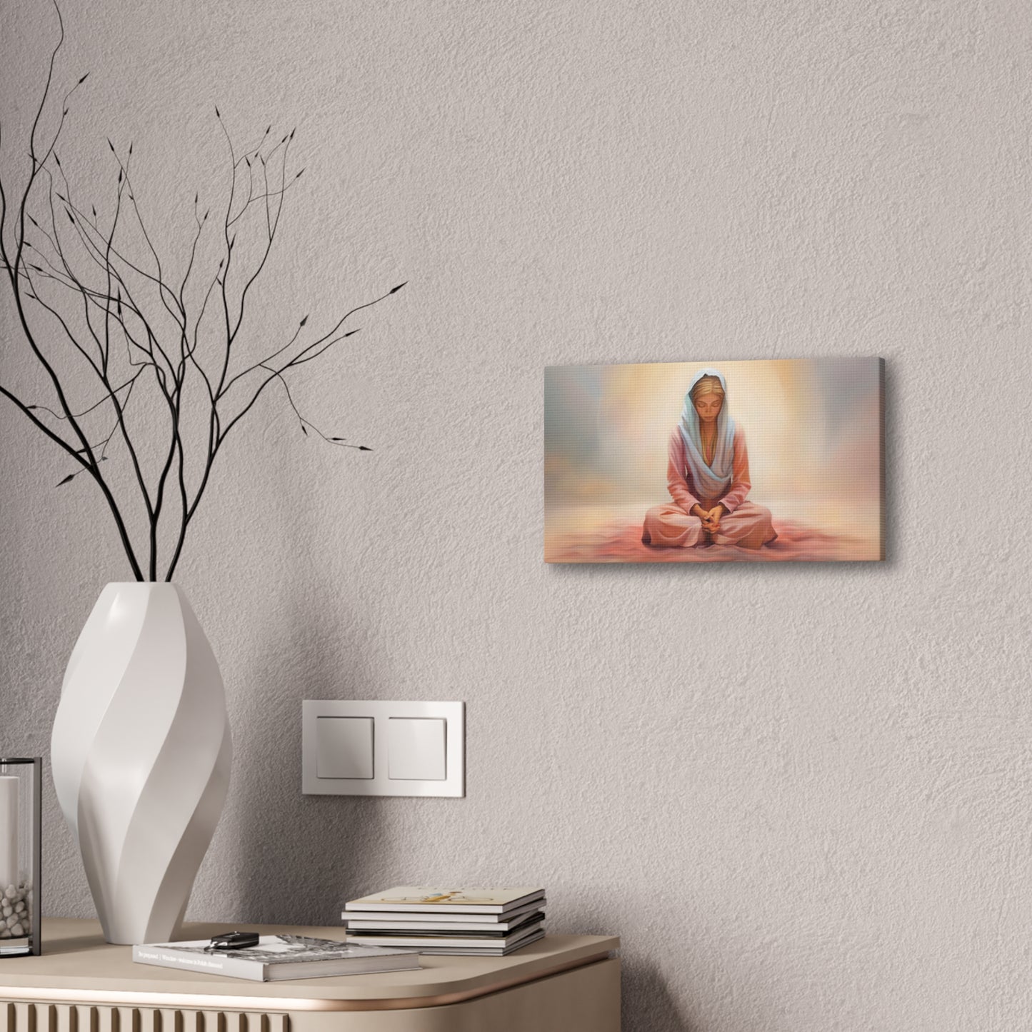 Stillness Fine Art Canvas Print, Female Discipleship, Gift for Her, Religious Gift for Her, Young Women Gift, Relief Society Gift, LDS artwork