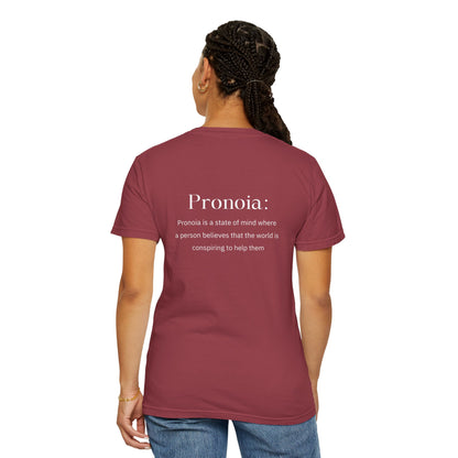 Pronoia Definition Shirt Fun Garment-Dyed T-shirt unisex