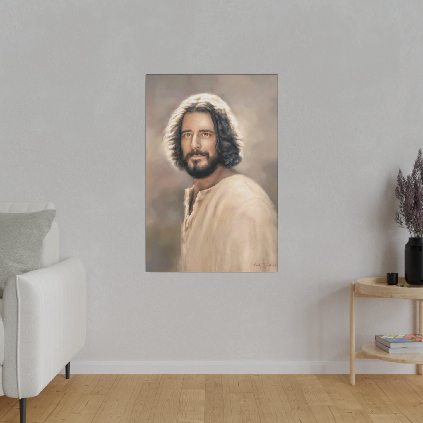 You Belong, Jesus Christ Portrait, Fine Art Canvas Print, The Chosen Artwork of Jesus Painting 12x16