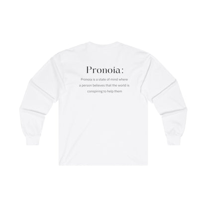 Pronoia Definition Shirt Men's Unisex Ultra Cotton Fun Long Sleeve Tee