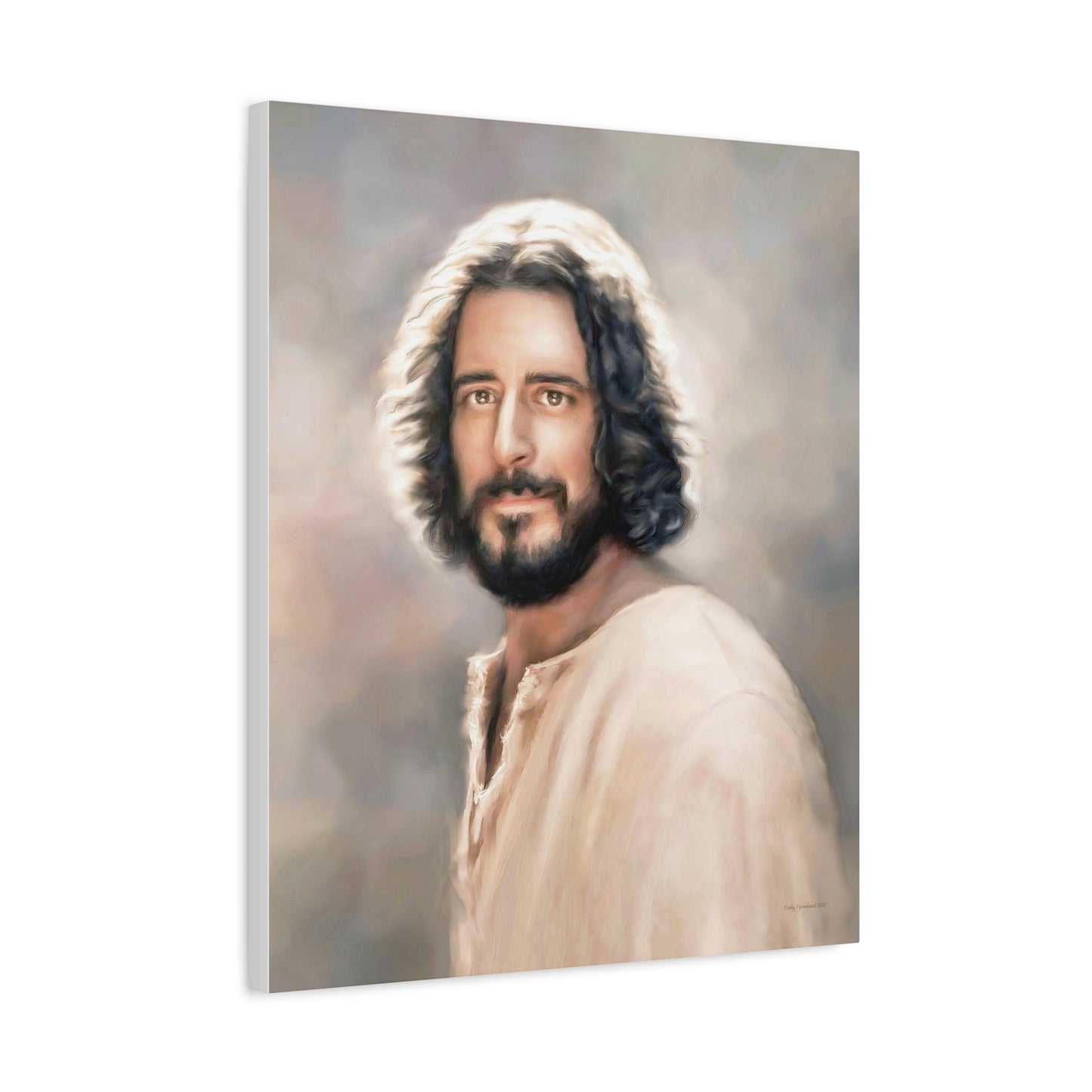 Jesus Christ Portrait, Fine Art Canvas Print, multiple sizes, The Chosen Artwork of Jesus Painting, Gift for Christian Homes