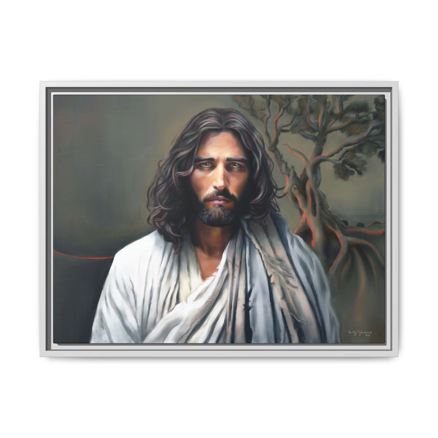 The End of Suffering, Jesus in Gethsemane, Fine Art Canvas Print, Christian Art, Jesus Artwork, Matte Canvas, Stretched, 0.75"