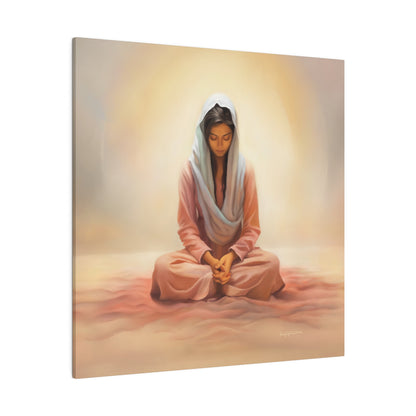 Stillness Fine Art Canvas Print, Spiritual Art, Gift for Her, Christian Artwork, Home Gift, Religious Artwork, Female Discipleship