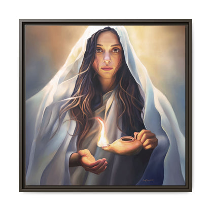 Mary Magdalene Woman Courage Framed Canvas Print of Painting, Female Discipleship, Beautiful Inspirational Art for Christians and Girls, 10 Virgins