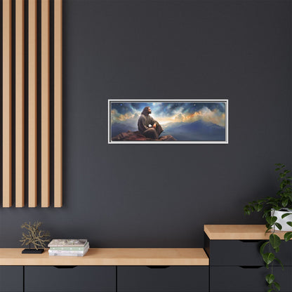 Jesus With The Stars, Framed Fine Art Canvas Print of Handmade Art, many sizes, Christian Art, Christian Gifts