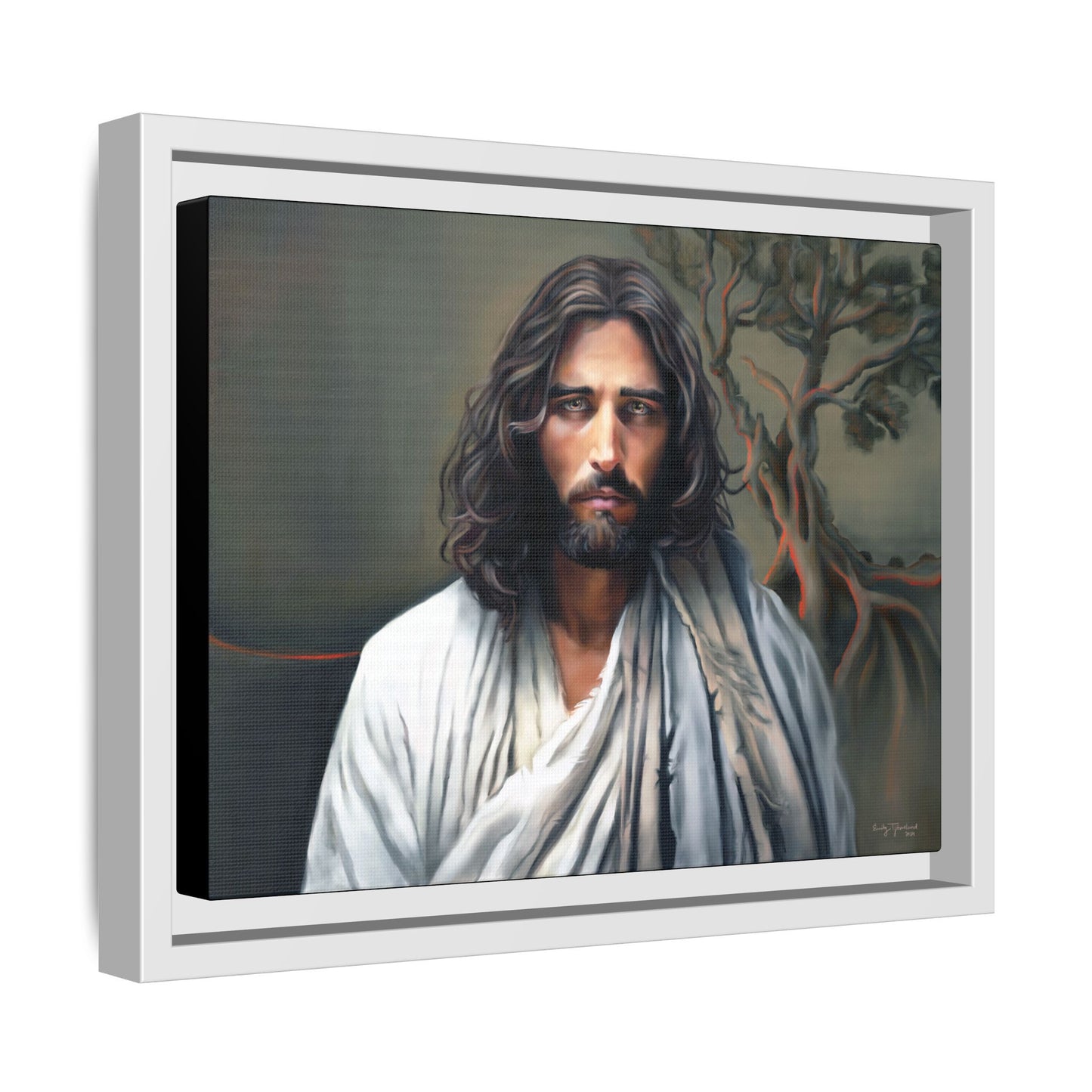 The End of Suffering, Jesus in Gethsemane, Fine Art Canvas Print, Christian Art, Jesus Artwork, Matte Canvas, Stretched, 0.75"