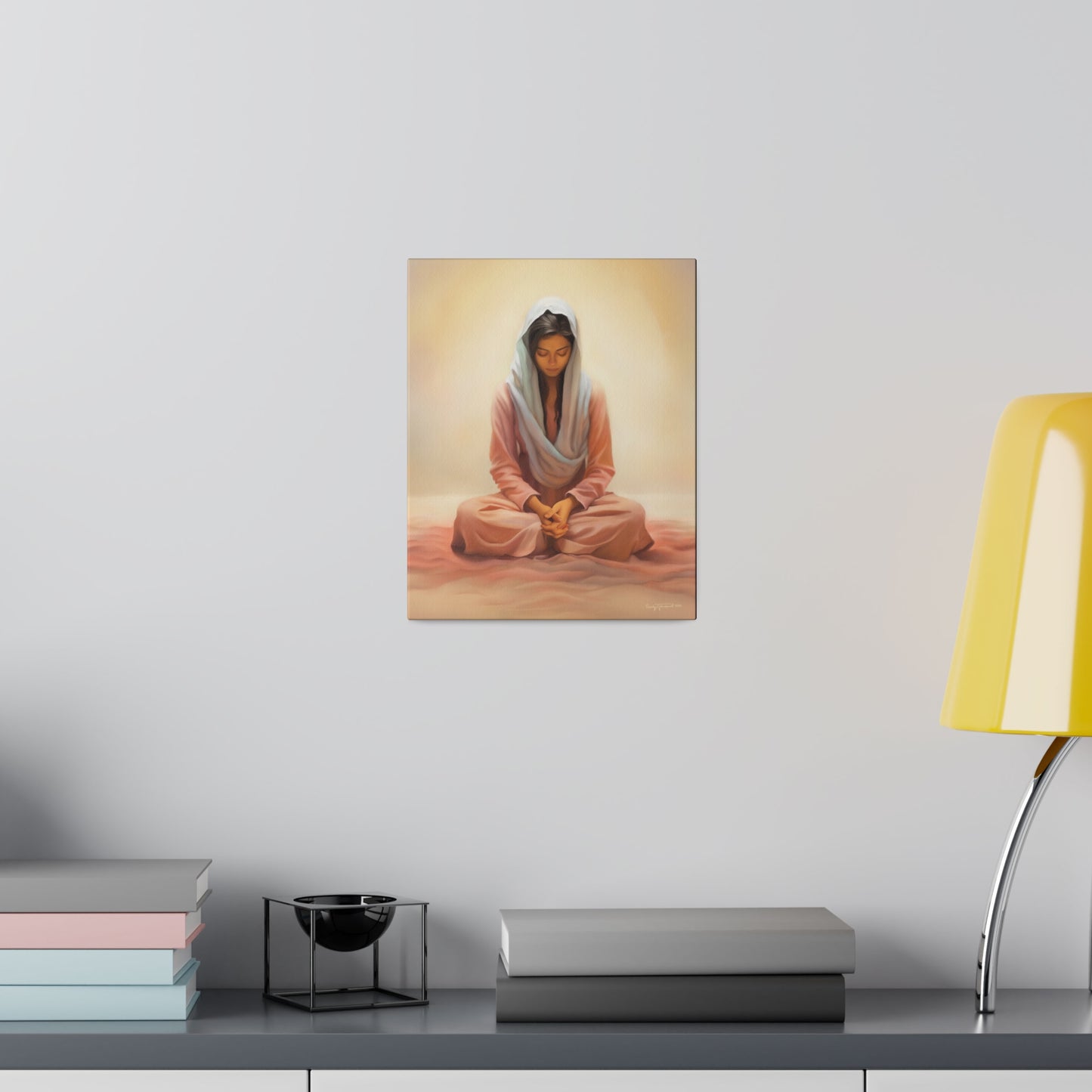 Stillness Fine Art Canvas Print, Spiritual Art, Gift for Her, Christian Artwork, Home Gift, Religious Artwork, Female Discipleship