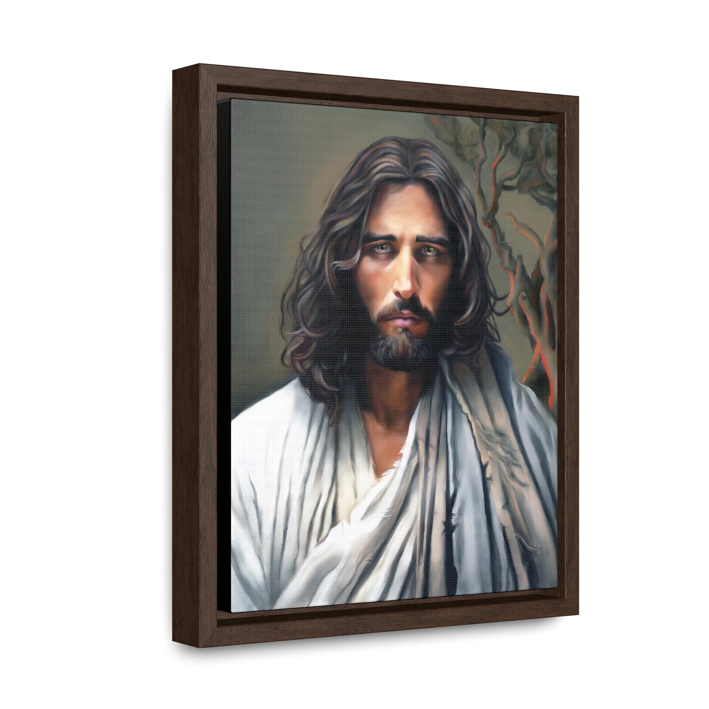 Jesus Christ Portrait, Fine Art Canvas Print, Framed, Jesus Christ Christian Art, Christian Art, Jesus Christ Decor